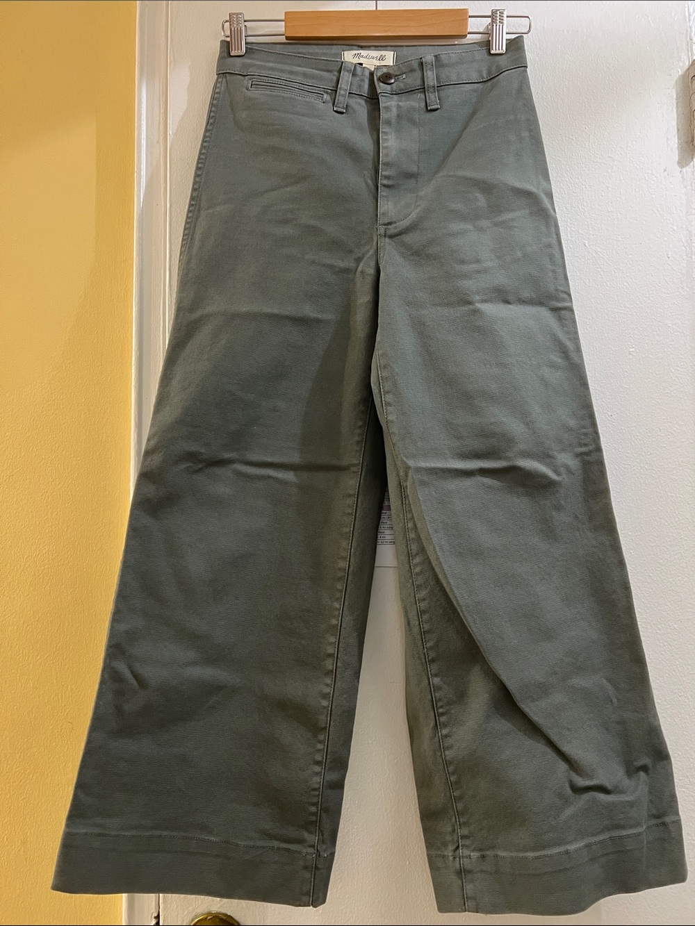 Madewell Olive Green Wide Leg Pants